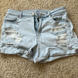 American Eagle Distressed Jean Shorts